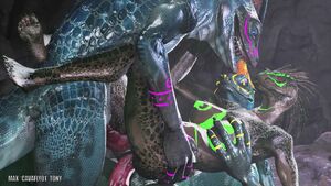 Monster Sex 3D Animation Double Penetration