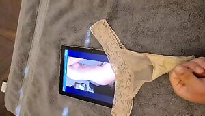 u/jenny_babe dirty thong needed a cum coating. Album in comments.