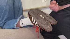 Sneakers Cum Licking Shoe Shoes