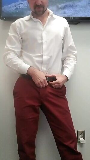 Red pants are festive...