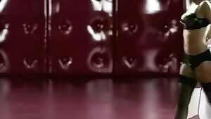 Kylie Minogue humping a mechanical bull in her infamous banned Agent Provocateur advert