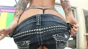 Pulling down those shorts