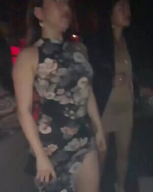 Stacked Korean Chick Having Fun in the Club