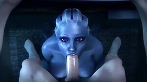 Liara mouth-fuck