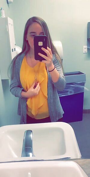 this took so many tries, trying to expose my tits but work attire kept getting in the way