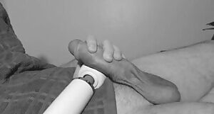 enjoying some magic wand throbbing