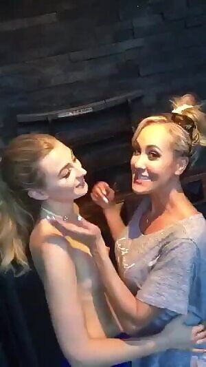 Older Woman With A Younger Girl