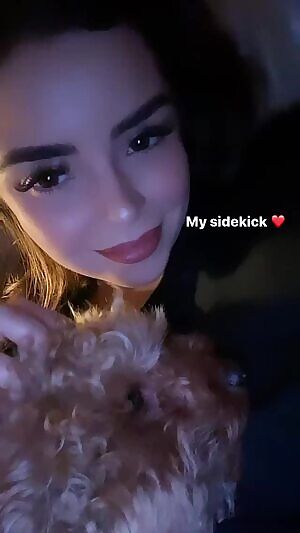 With Her Adorable Sidekick
