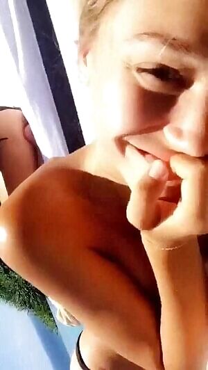 Alexis Ren Snapchat Nip-slip