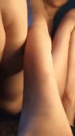 hot brunette licking her pussy