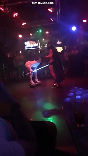 In a club in Benidorm