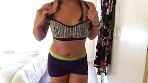 Post workout titty shake