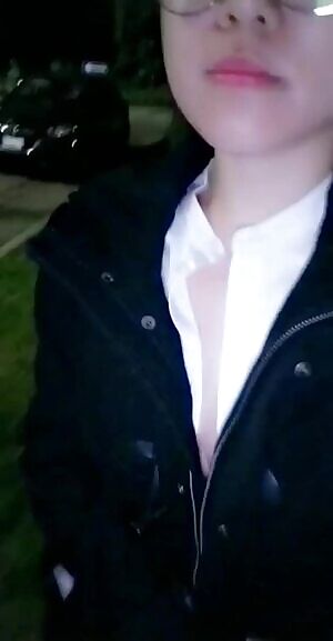 Just walking to my car 🤗 This is how you end the graveyard shift the right way, and yes, I didn't wear a bra today. Do you think anyone noticed?