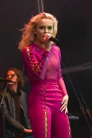 Zara Larsson nip slip