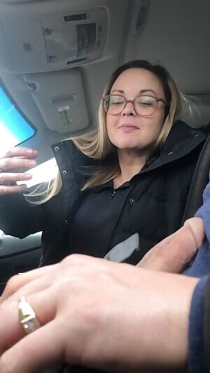 Wife giving me road head