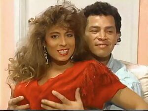 Christy Canyon gets gang-banged by Peter North, Ron Jeremy and Tony Montana in I Dream of Christy