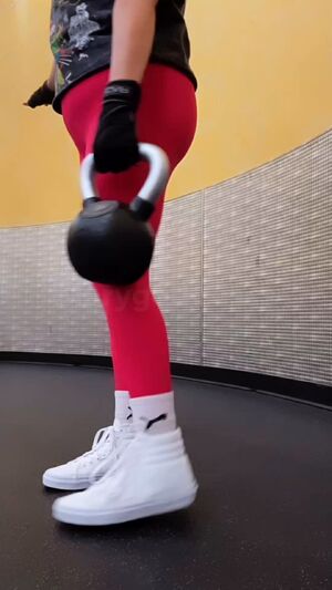 Muscle Girls FitFemdom Sneakers Socks Workout