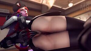 Moira w/ dildo,