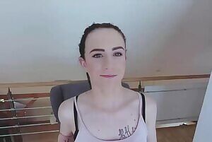 Tiny teen tits reveal during casting