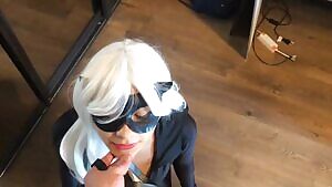 Black cat was caught