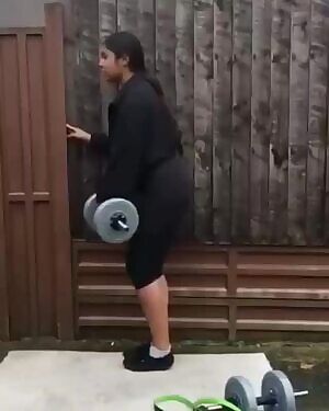 She's gotta work for that booty.