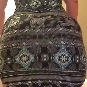 Hiking up her skirt for you