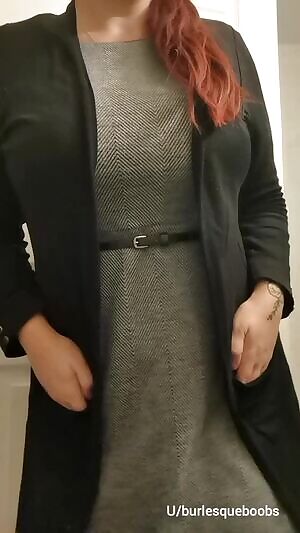 Hidden under my office dress....