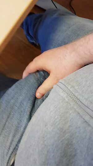 In the office behind my colleage