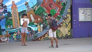 Asking boys on campus to take pics of my boobs