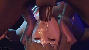 Max getting her throat fucked