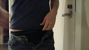 An intimate slapping of my cock