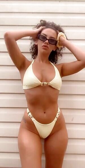Yellow bikini