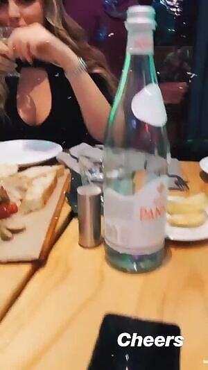 Veronica in a nice dress