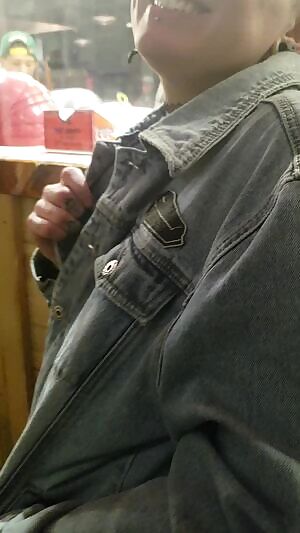 She had a little fun on a drunk late night pizza run...oblivious Packers fan misses!