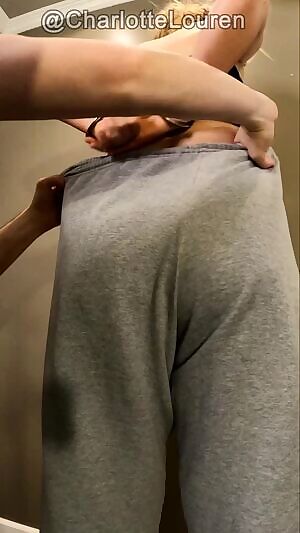 cuffed, pantsed, and spanked in slo mo