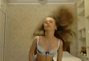 Adorable Girl Stripping and Revealing Sweet Nipples