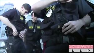 Apprehended: In response to the vile attacks by u/FRA_Special_Ops the Crowntown Police conducted lightning raids on suspected FRA sympathisers. Civilisation LLP training helped them conduct quick field interrogations.