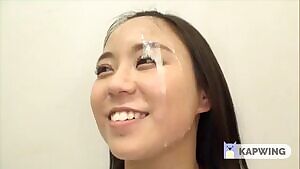 REVERSE GIF: Mitsuki Kamiya. What a thick load!