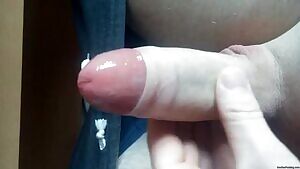 playing with my foreskin