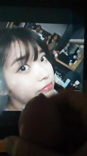 Nutting all over Kpop idol IU