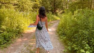 Flashing in a park behind the Pizzeria