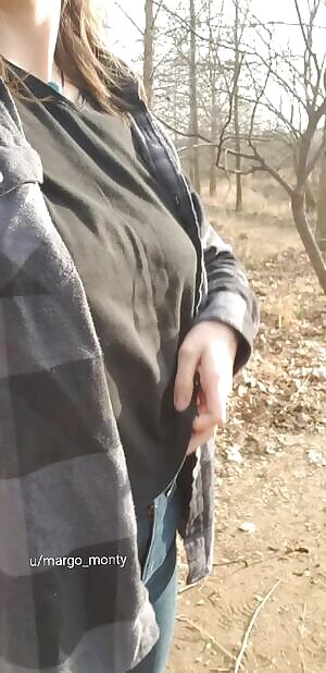 The sunshine feels so nice on my titties! Want to feel? 😏