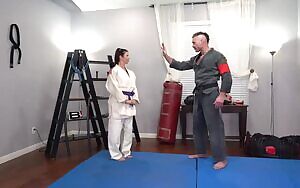 Alexis Fawx - Learns Some New Martial Arts Tricks While Sucking Dick