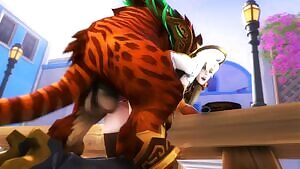 Mercy Cumming on a Cheetah's Cock