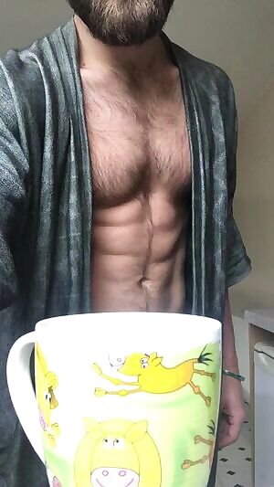 Oats in my coffee, cows on the cup. Milk something else and drink it all up