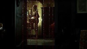 Melissa George taking her dress off