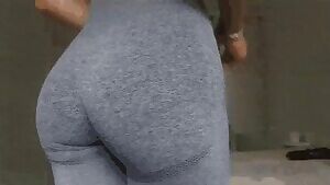 Sexy little yoga pant strip