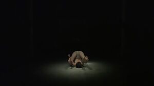 Performance artist pose