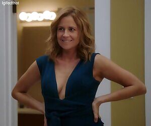 True goddess Jenna Fischer is the perfect slutty package. Knowing how to be both adorably cute & insanely hot. Probably being fully aware of how badly men wants to bang & creampie her. Hoping that she would seriously consider to cheat on her beloved husband & let them immorally fuck her.