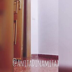 butt-plug towel drop for delivery guy